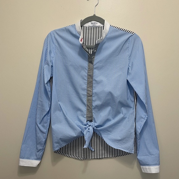 Bailey 44 Homeostasis Striped Front Tie Top - Picture 4 of 6